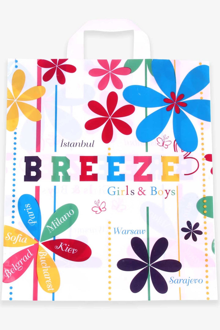 BRE Breeze Alışveriş Poşeti Çiçek Desenli 33 X 40 Cm, Beyaz - Richmond