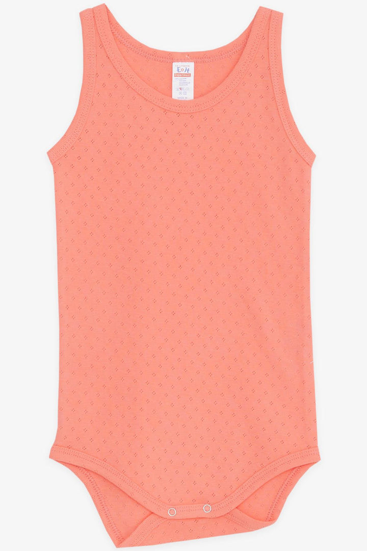 BRE Breeze Baby Boy Snap Fastener Tank Top Bodysuit Jacquard 9 أشهر - 3 سنوات، مرجاني - La Laguna