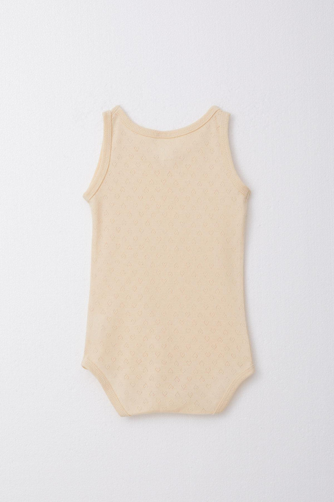 BRE Breeze Baby Boy Snap Fastener Bodysuit Bodysuit Jacquard 9 Months-3 Years, Cream - Osnabrück