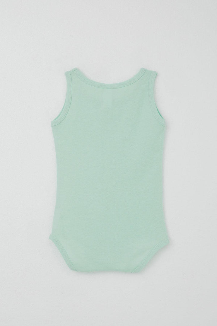 BRE Breeze Baby Boy Snap Fastener Tank Top Bodysuit Basic 9 Months-3 Years, Water Green - Tejupilco