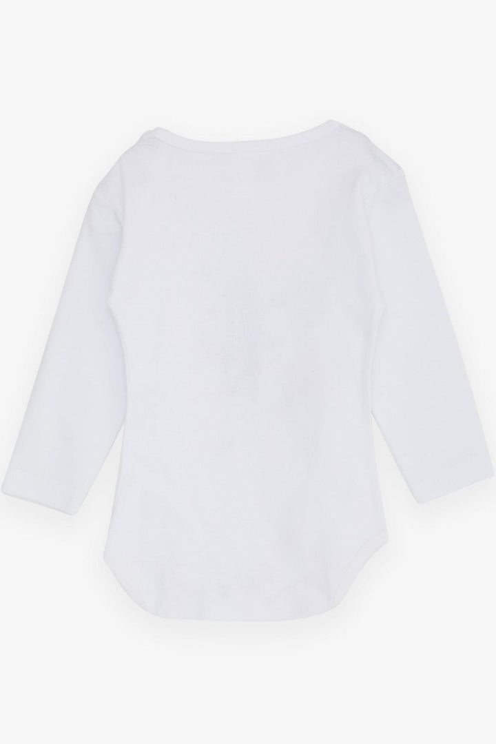 BRE Breeze Erkek Bebek Çıtçıtlı Body Araba Baskılı 9 Ay-3 Yaş, Beyaz - Marsala