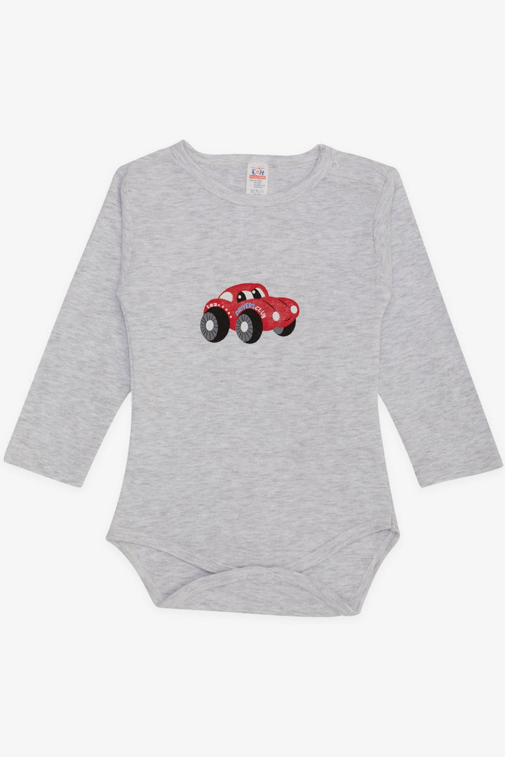 BRE Breeze Baby Boy Snap Bodysuit مع طباعة سيارة 9 أشهر - 3 سنوات، مزيج رمادي فاتح - سترود
