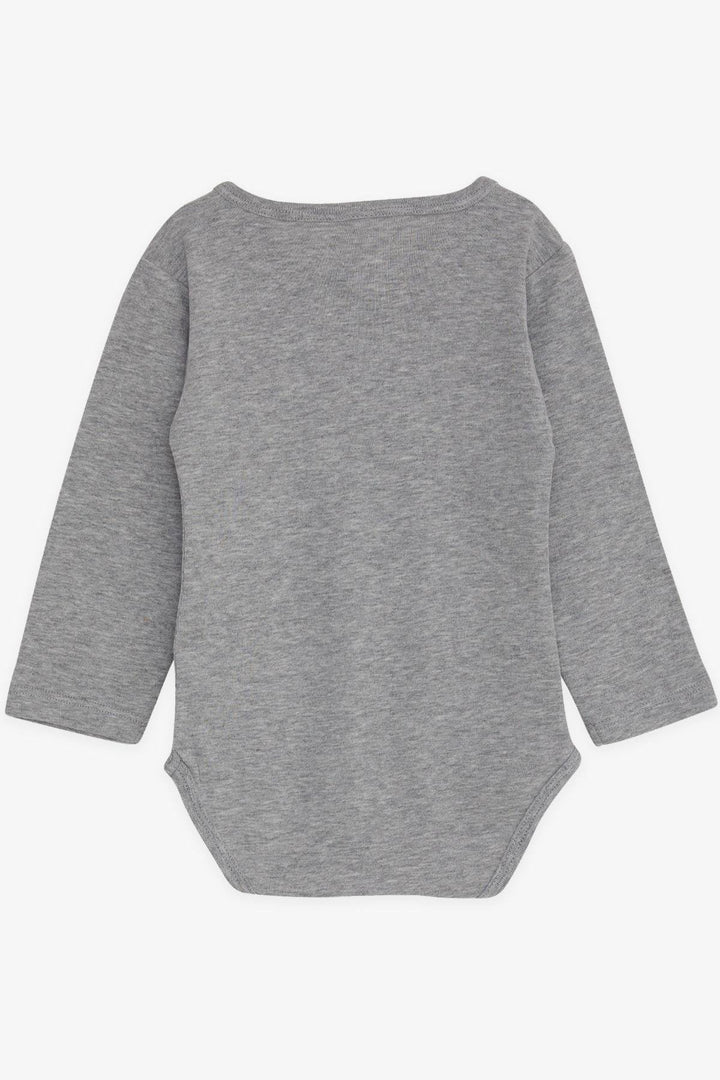 BRE Breeze Baby Boy Snap Bodysuit مع نظارات طباعة الدب 9 أشهر - 3 سنوات، مزيج رمادي داكن - كوفينا