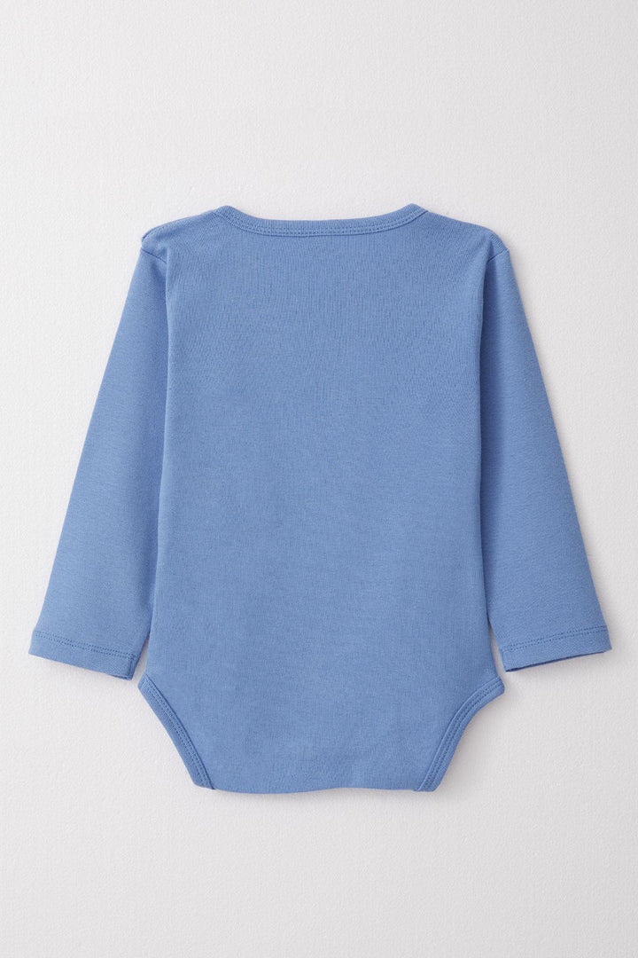 BRE Breeze Baby Boy Snap Bodysuit Pilot Animals مطبوعة 9 أشهر - 3 سنوات، أزرق - أستي