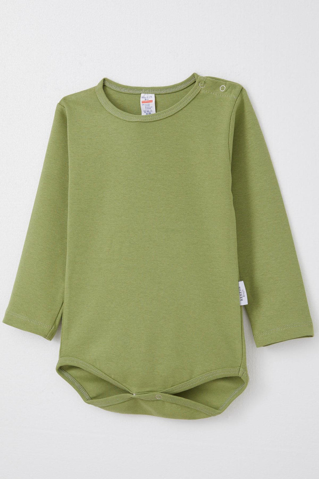 BRE Breeze Baby Boy Snap Bodysuit Basic 9 Months-3 Years, Khaki Green - Kanasín