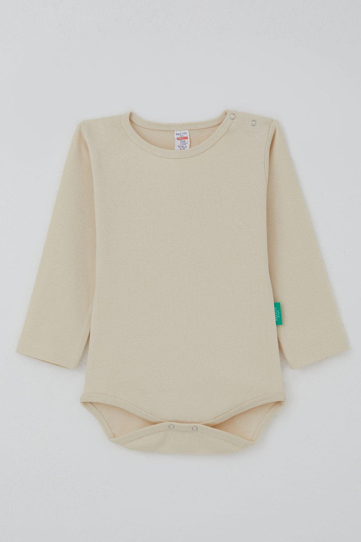 BRE Breeze Erkek Bebek Çıtçıtlı Zıbın Body Basic 9 Ay-3 Yaş, Krem - East Brunswick