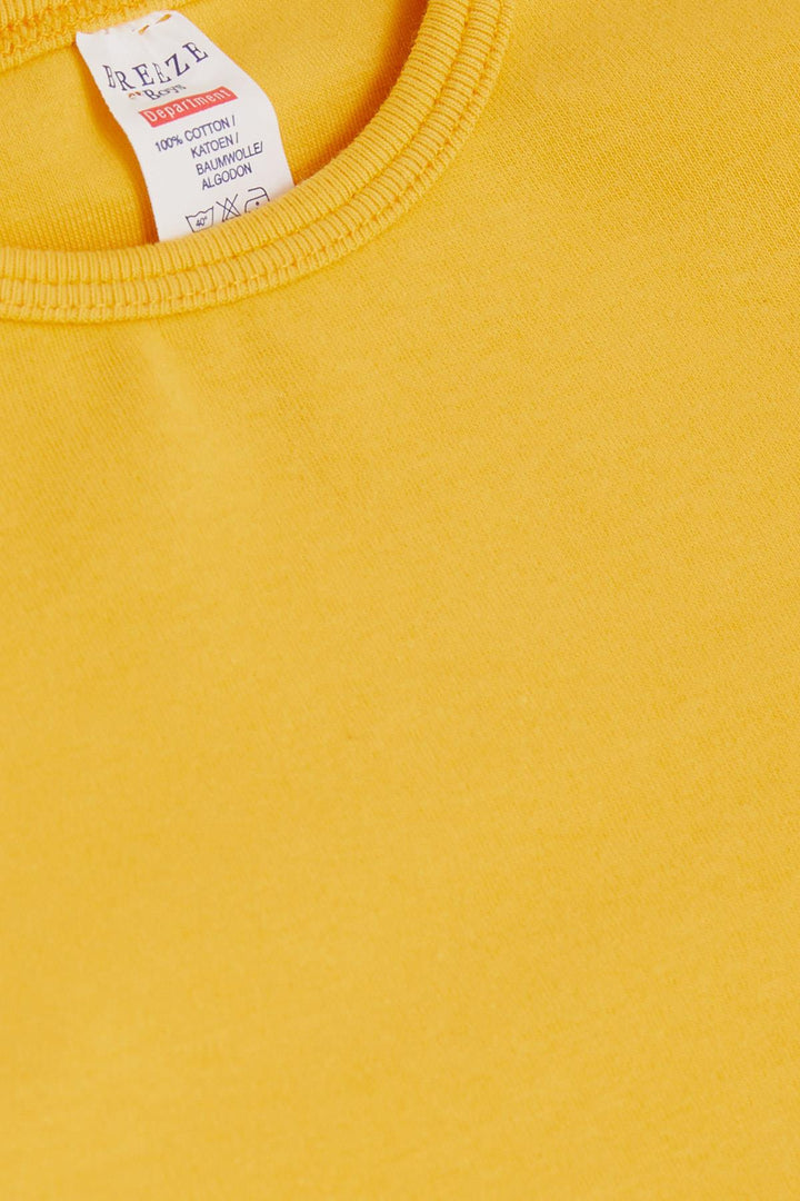 BRE Breeze Baby Boy Snap Bodysuit Basic 9 أشهر - 3 سنوات، أصفر - بالدوين بارك