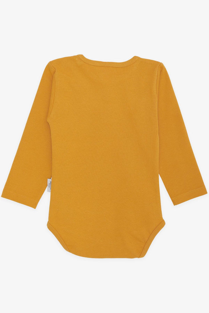 BRE Breeze Baby Boy Snap Bodysuit Basic 9 أشهر - 3 سنوات، أصفر خردل - توركوينج