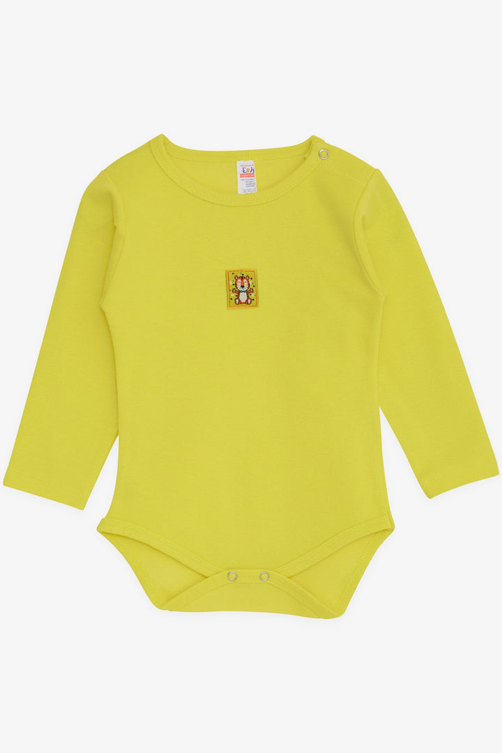 BRE Breeze Baby Boy Snap Bodysuit أسد مطبوع 9 أشهر - 3 سنوات، أصفر نيون - O Fallon