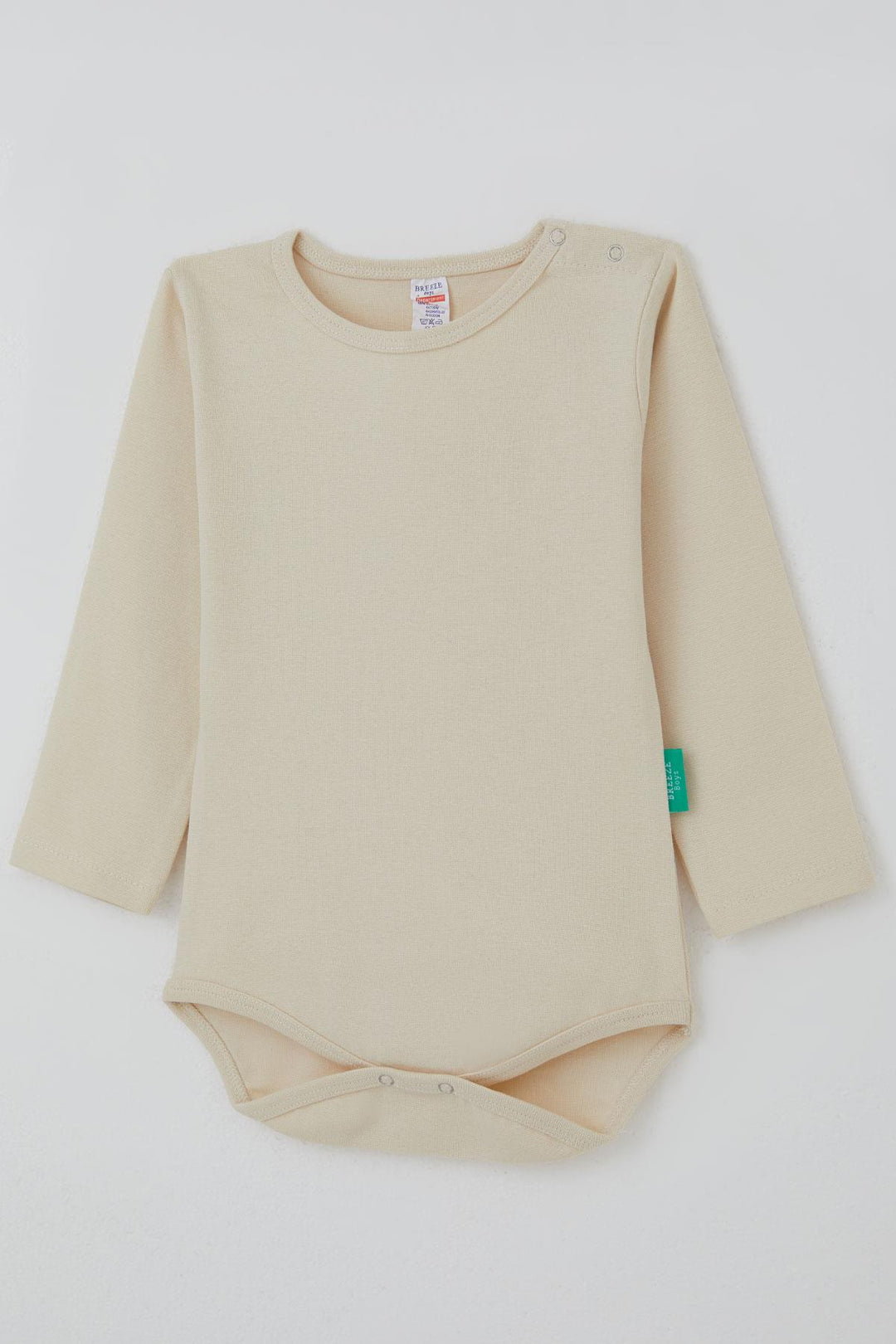 BRE Breeze Erkek Bebek Çıtçıtlı Zıbın Body Basic 9 Ay-3 Yaş, Krem - East Brunswick