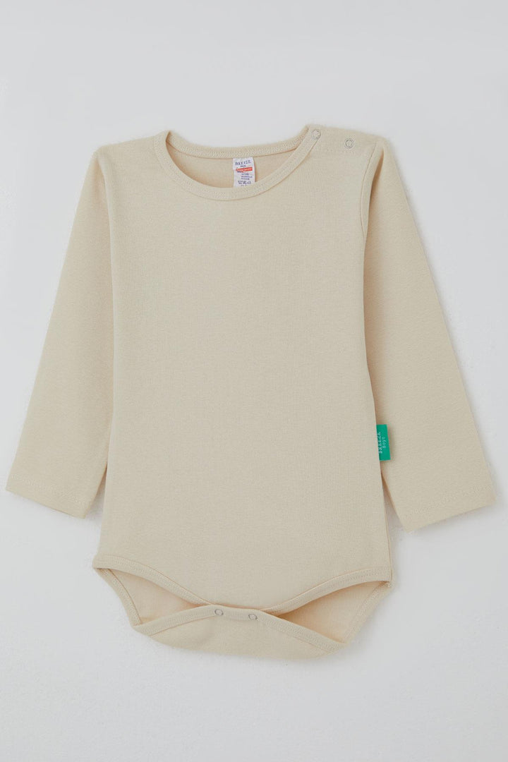 BRE Breeze Erkek Bebek Çıtçıtlı Zıbın Body Basic 9 Ay-3 Yaş, Krem - East Brunswick