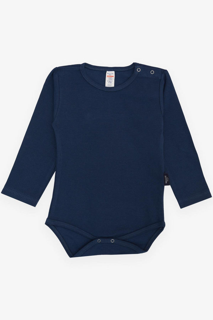 BRE Breeze Baby Boy Snap Bodysuit Basic 9 أشهر - 3 سنوات، أزرق داكن - باتيرنو