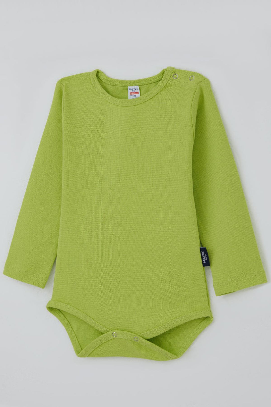 BRE Breeze Erkek Bebek Çıtçıtlı Zıbın Body Basic 9 Ay-3 Yaş, Fıstık Yeşili - Chalkída