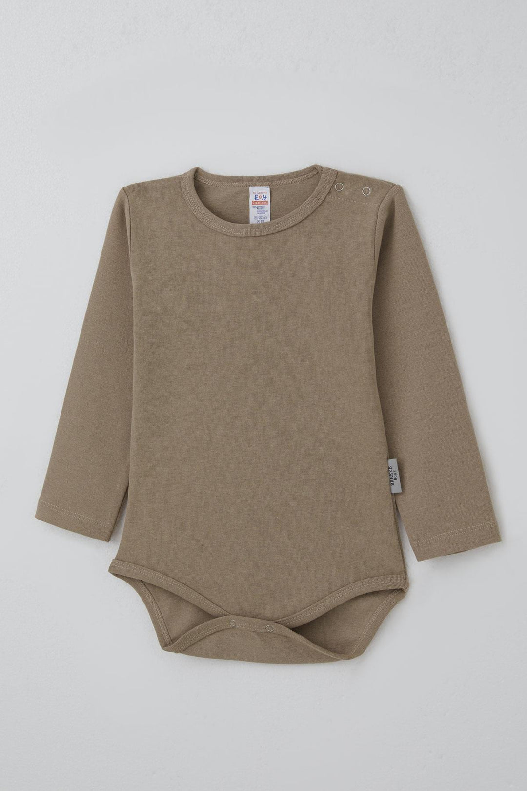 BRE Breeze Erkek Bebek Çıtçıtlı Zıbın Body Basic 9 Ay-3 Yaş, Vizon - San Pedro Garza García