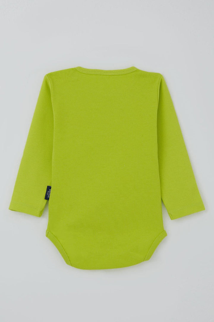 BRE Breeze Erkek Bebek Çıtçıtlı Zıbın Body Basic 9 Ay-3 Yaş, Neon Yeşil - Torre del Greco