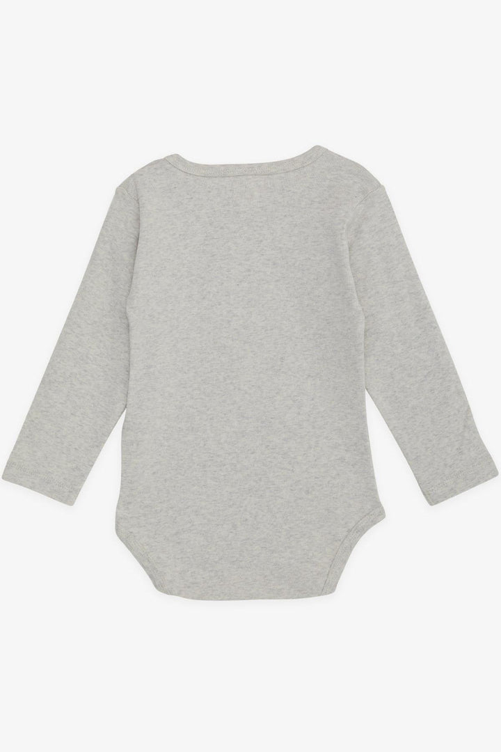 BRE Breeze Baby Boy Snap Bodysuit مع طباعة حيوانية للسائق من 9 أشهر إلى 3 سنوات، مزيج رمادي فاتح - كورفاليس