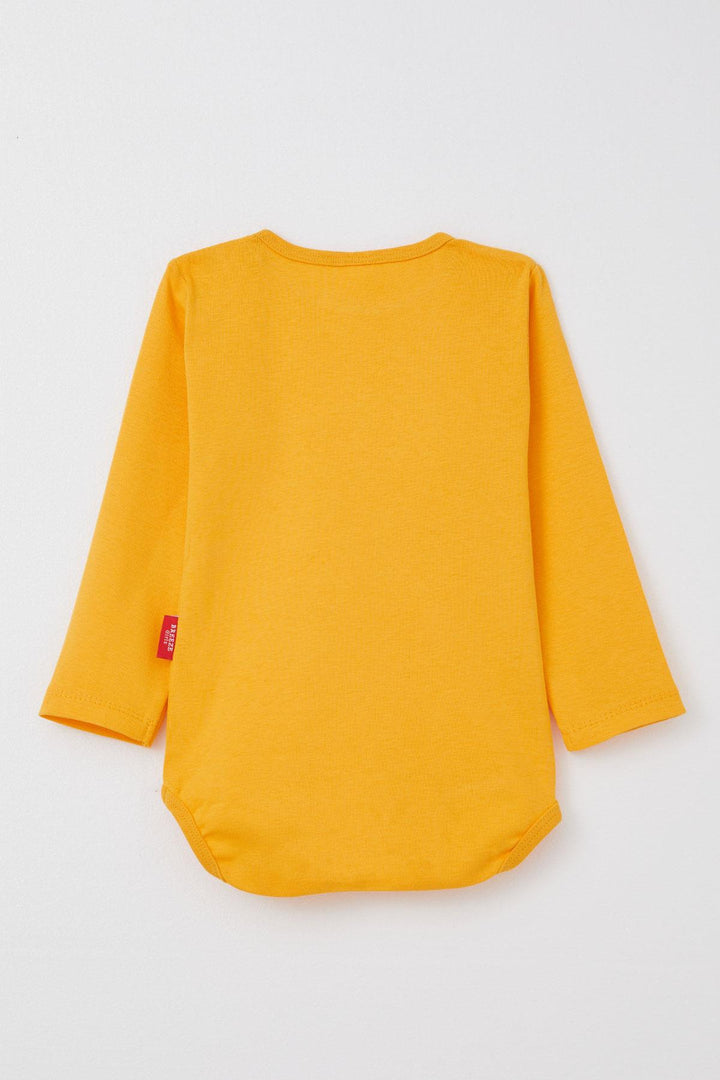 BRE Breeze Baby Boy Snap Bodysuit Basic 9 Months-3 Years, Mustard Yellow - Paterna
