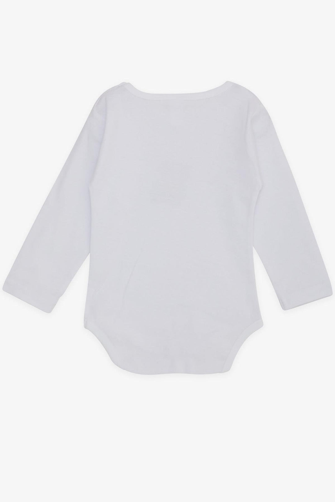 بدلة للجسم BRE Breeze Baby Boy Snap Fastener مع طباعة حيوان السائق من 9 أشهر إلى 3 سنوات، أبيض - كارمن