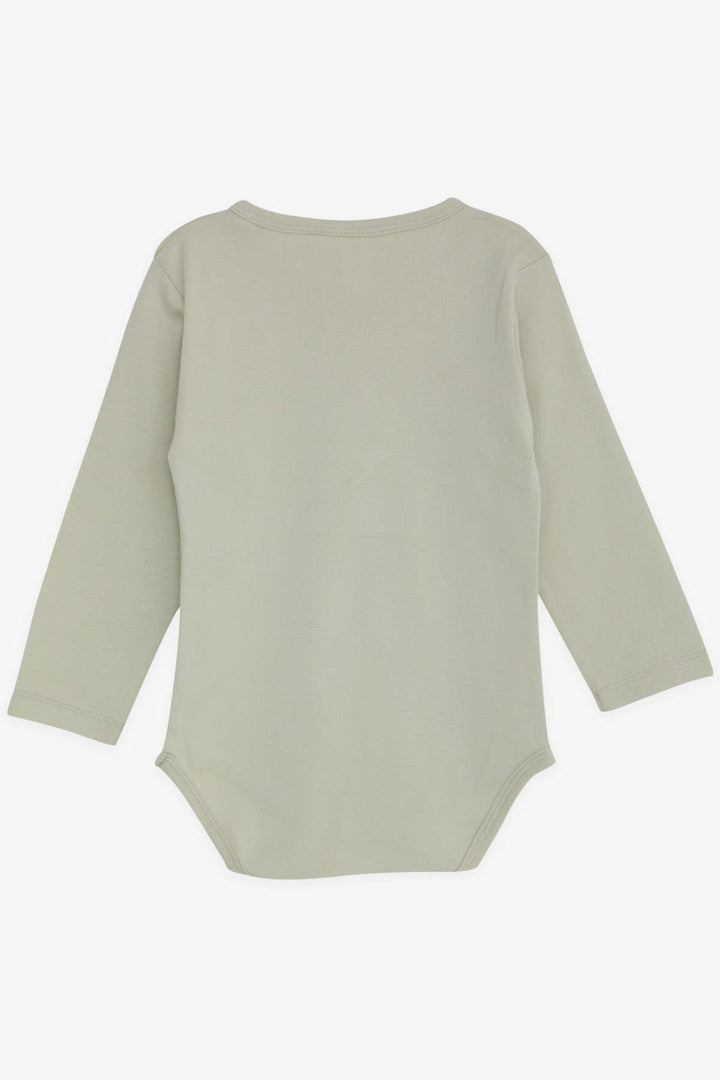 BRE Breeze Baby Boy Snap Bodysuit Body Pilot مع طباعة حيوانات 9 أشهر - 3 سنوات، أخضر مائي - إيفيشام