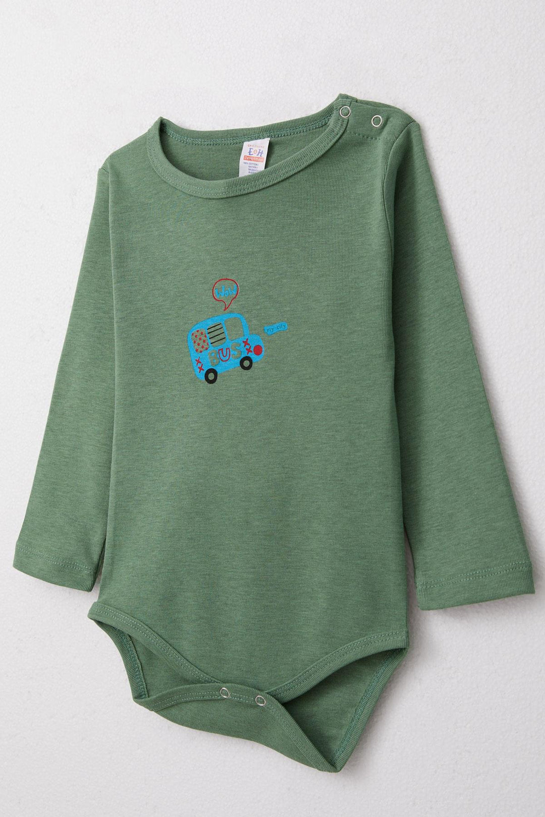 BRE Breeze Baby Boy Snap Bodysuit مع طباعة سيارة، 9 أشهر - 3 سنوات، أخضر - تروفا
