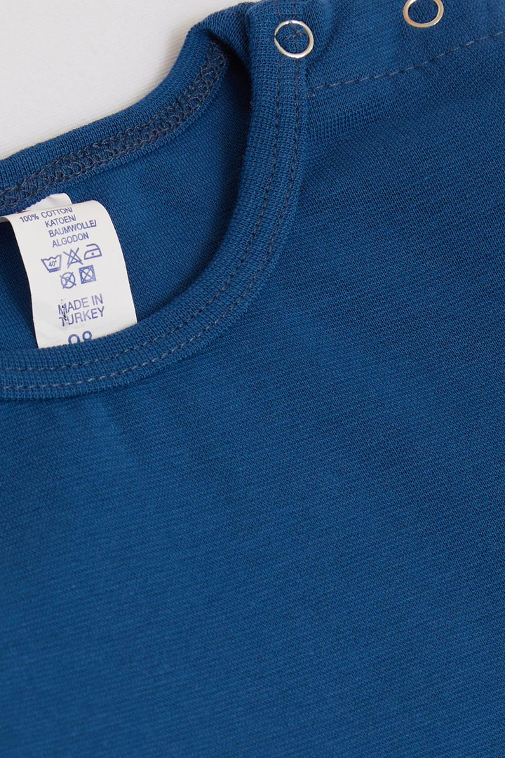 BRE Breeze Baby Boy Snap Bodysuit Basic 9 أشهر - 3 سنوات، أزرق داكن - نيويورك