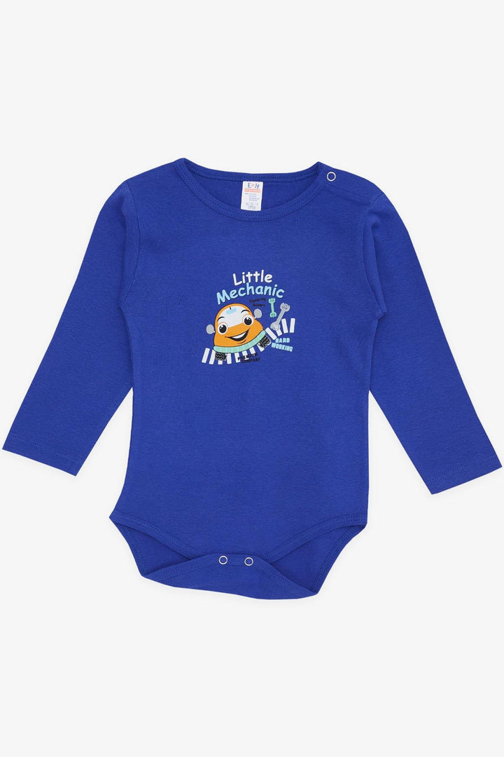 BRE Breeze Baby Boy Snap Bodysuit مع طباعة ميكانيكية صغيرة 9 أشهر - 3 سنوات، أزرق سماوي - سان خوسيه ديل كابو