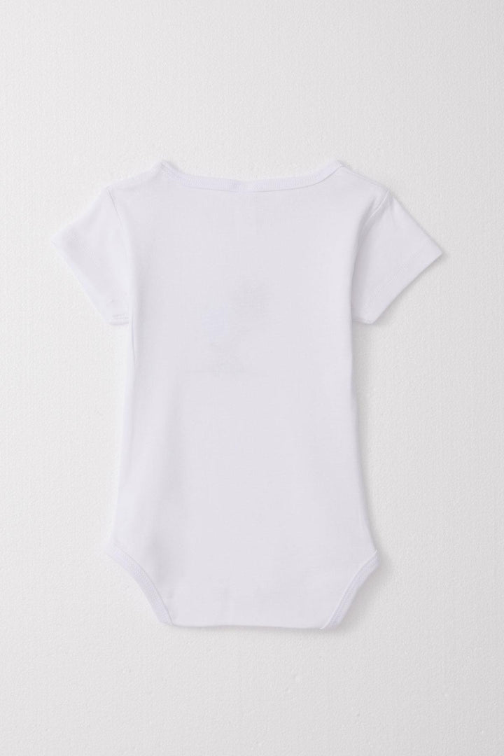 BRE Breeze Baby Boy Snap Fastener Bodysuit لطيف لوح التزلج الزرافة المطبوعة 9 أشهر - 3 سنوات، أبيض - Ladispoli