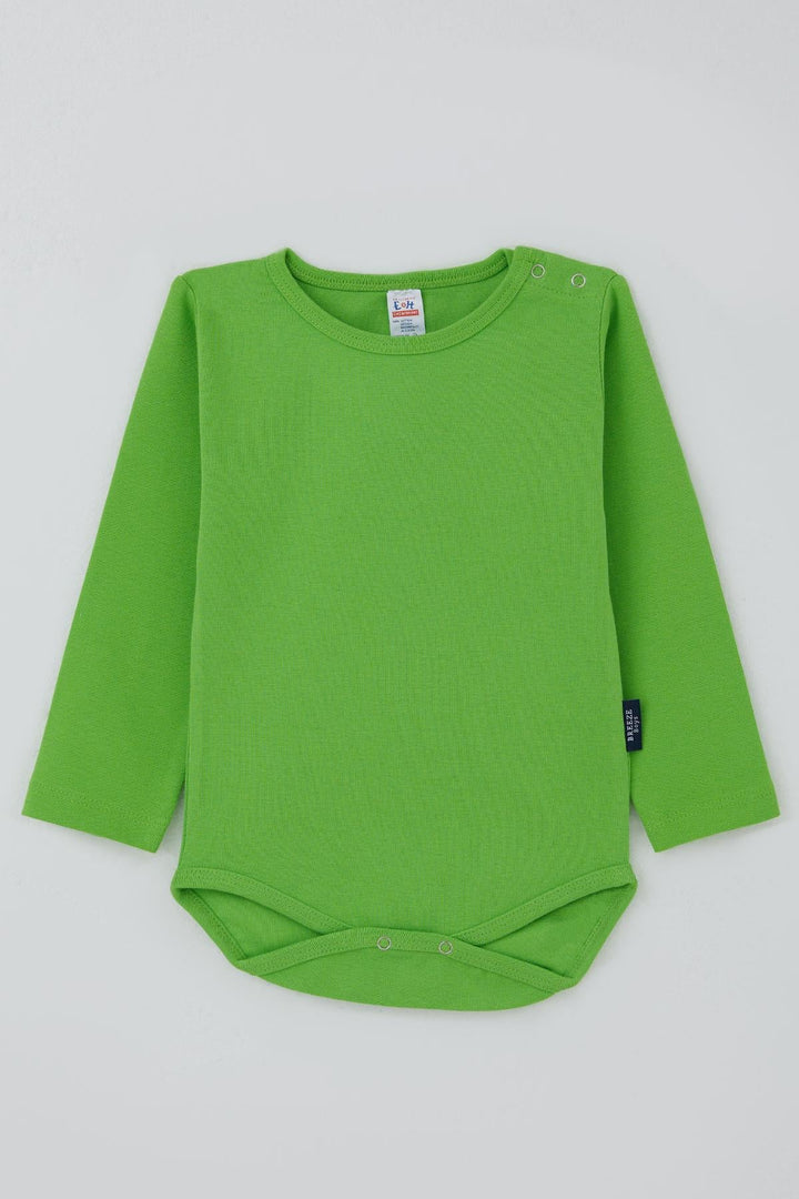 BRE Breeze Erkek Bebek Çıtçıtlı Zıbın Body Basic 9 Ay-3 Yaş, Yeşil - Northglenn