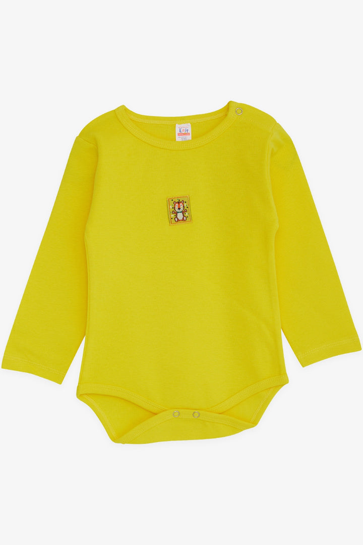 BRE Breeze Baby Boy Snap Bodysuit أسد مطبوع 9 أشهر - 3 سنوات، أصفر نيون - Oranienburg
