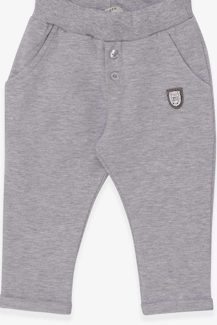 BRE Breeze Baby Boy Sweatpants Armalı Basic 9 أشهر - 3 سنوات، مزيج رمادي فاتح - بنسالم
