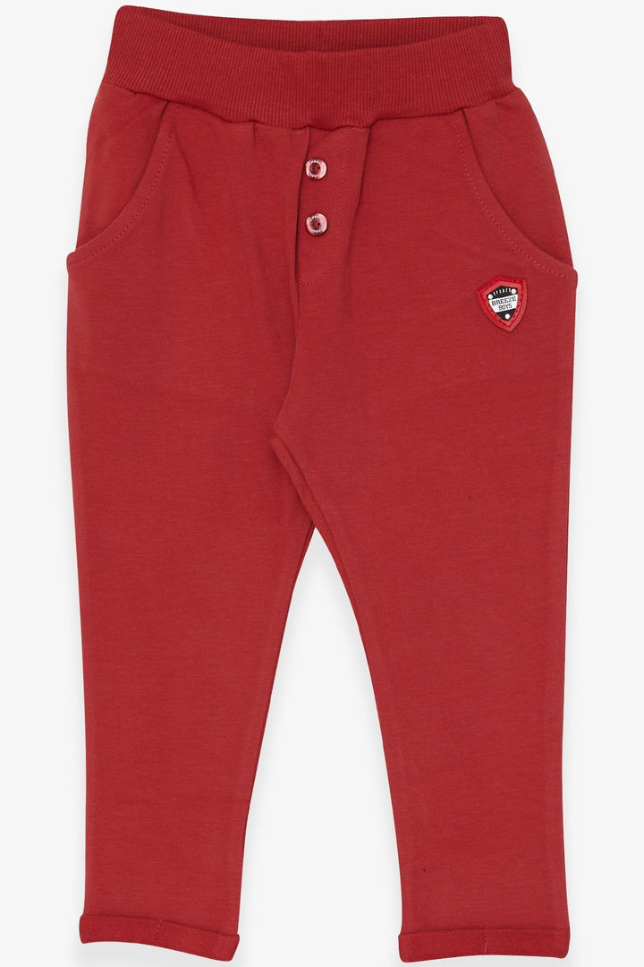 BRE Breeze Baby Boy Sweatpants Armalı Basic 9 أشهر - 3 سنوات، تيراكوتا - وادي أورو