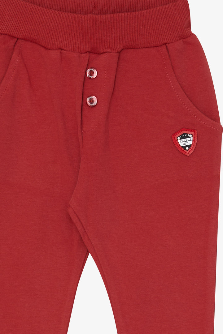 BRE Breeze Baby Boy Sweatpants Armalı Basic 9 أشهر - 3 سنوات، تيراكوتا - وادي أورو