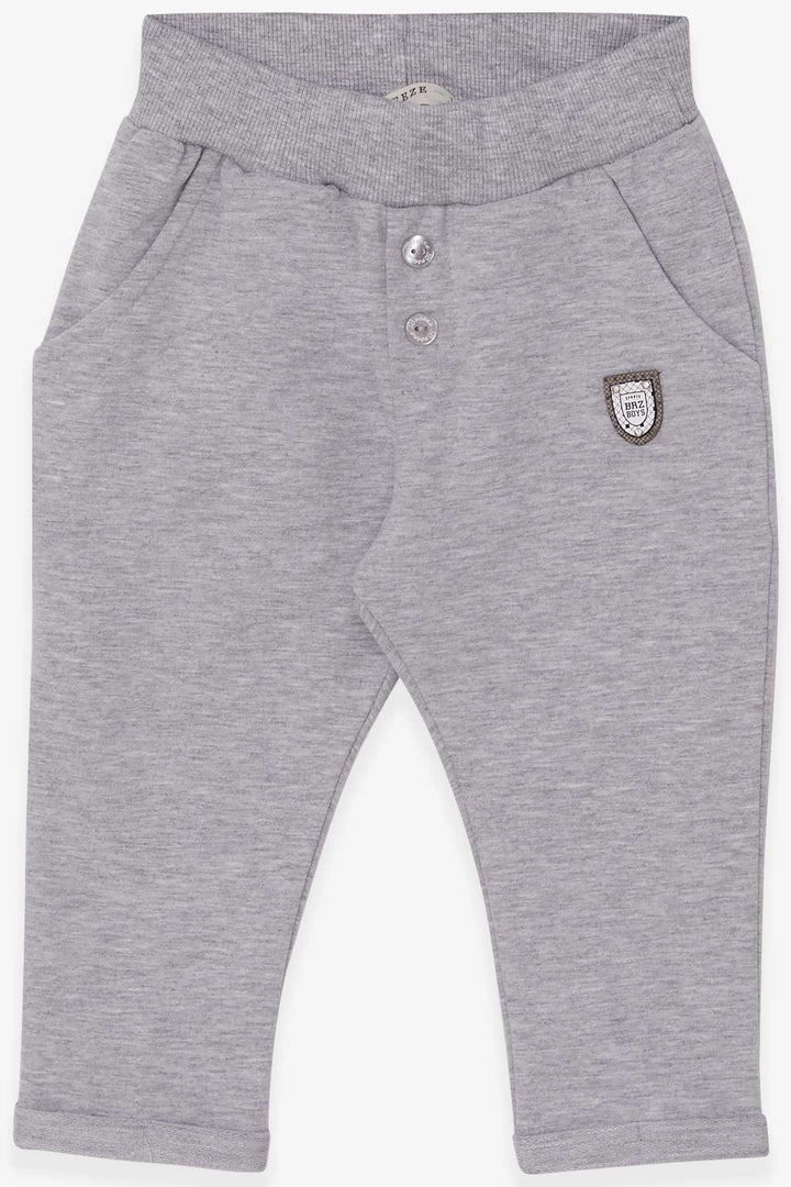 BRE Breeze Baby Boy Sweatpants Armalı Basic 9 أشهر - 3 سنوات، مزيج رمادي فاتح - بنسالم