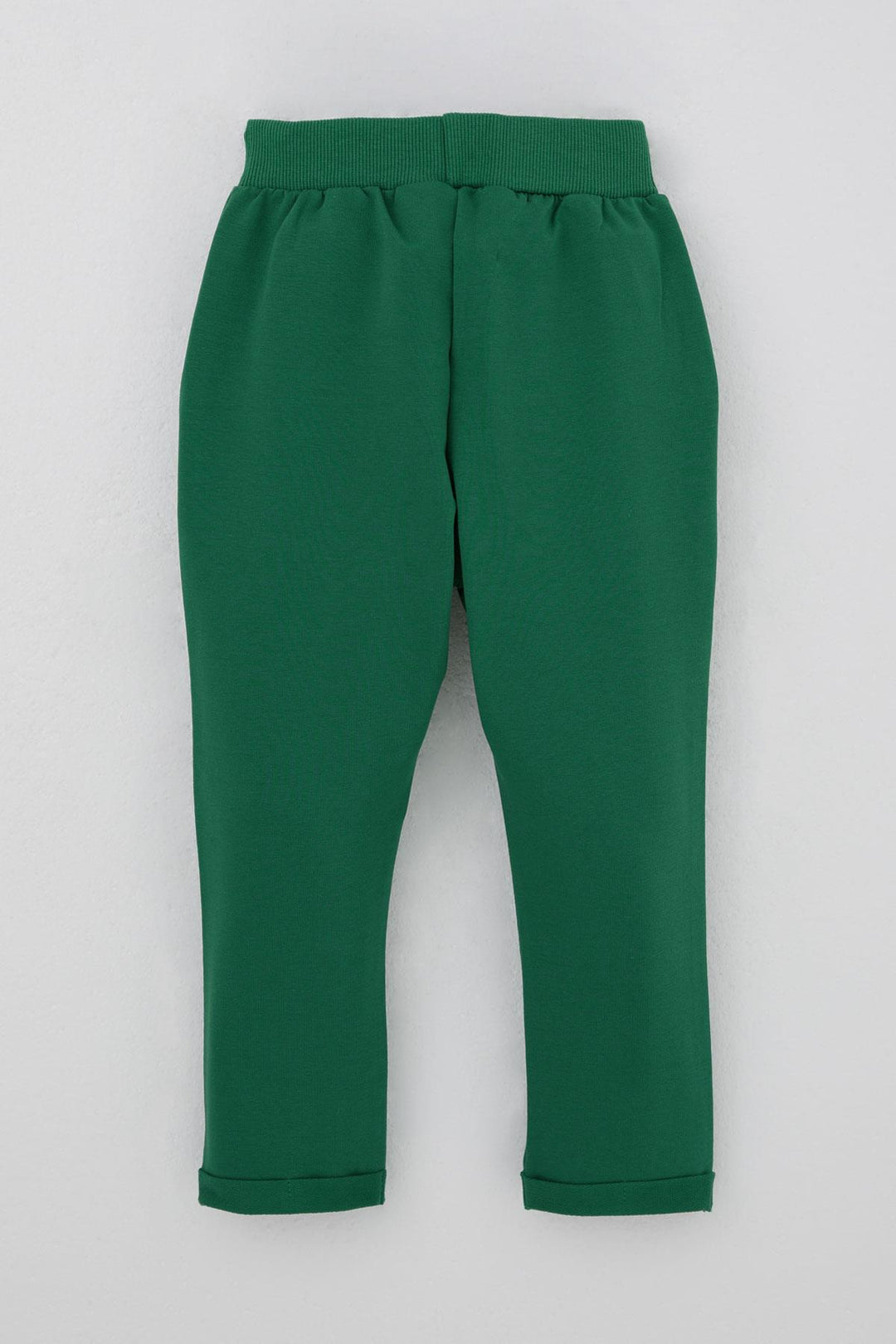 BRE Breeze Baby Boy Sweatpants with Bear Embroidery Button Detail 9 Months-3 Years, Dark Green - Foggia