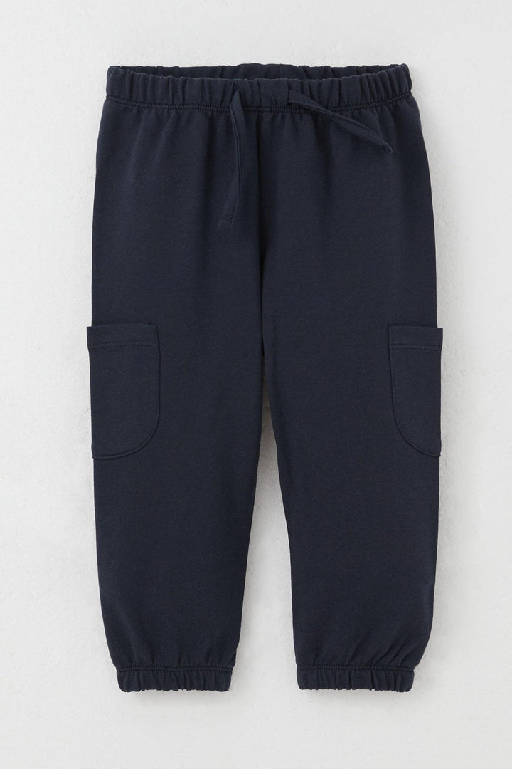 BRE Breeze Baby Boy Sweatpants Cargo Pocket Drawstring Accessorized 6 Months-2 Years, Navy Blue - Poza Rica de Hidalgo