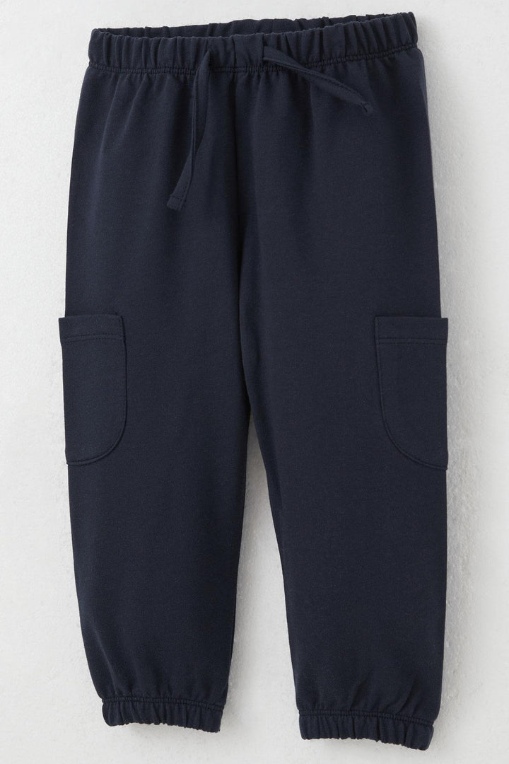 BRE Breeze Baby Boy Sweatpants Cargo Pocket Drawstring Accessorized 6 Months-2 Years, Navy Blue - Poza Rica de Hidalgo