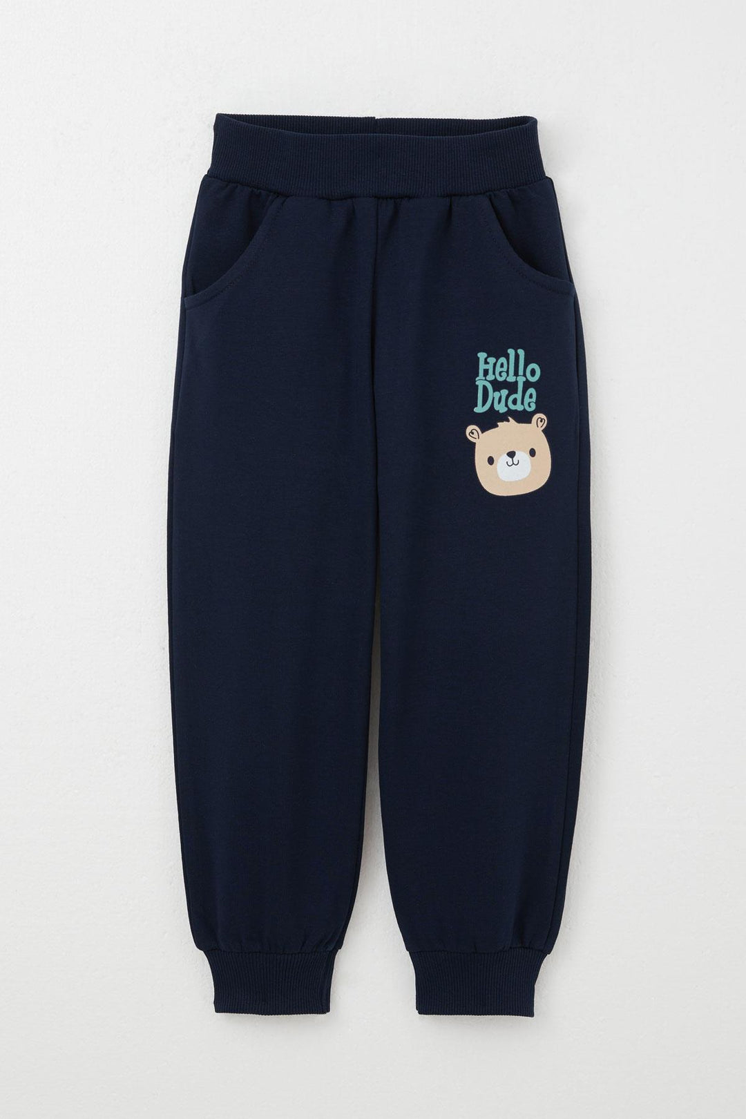BRE Breeze Baby Boy Tracksuit with Kangaroo Pocket, Printed with Friendly Bears, 9 Months-3 Years, Water Green - Kearny