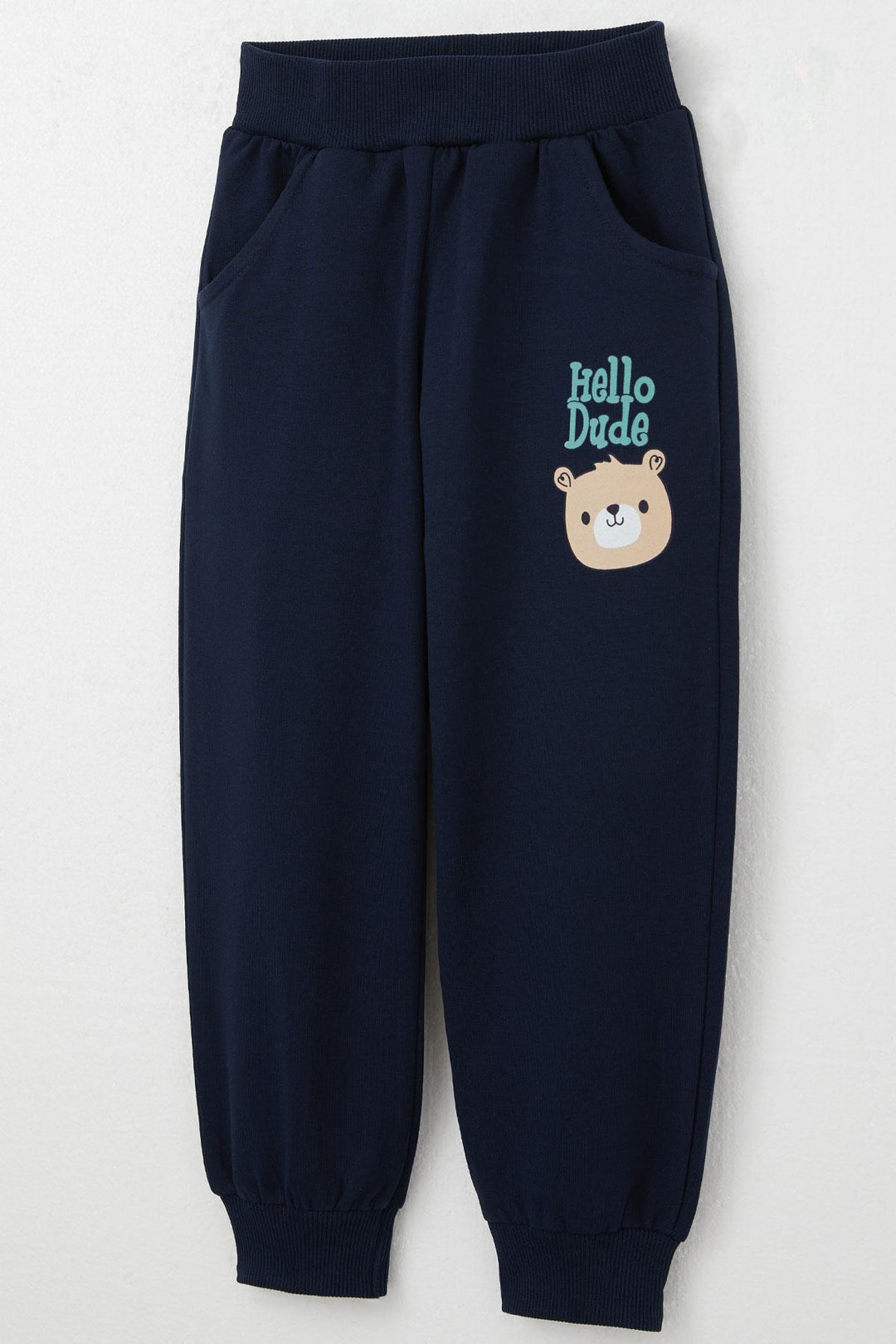 BRE Breeze Baby Boy Tracksuit with Kangaroo Pocket, Printed with Friendly Bears, 9 Months-3 Years, Water Green - Kearny