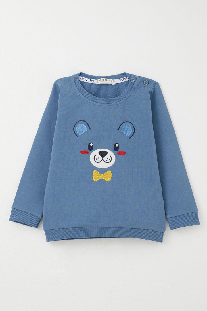 BRE Breeze Baby Boy Tracksuit with Happy Puppy Embroidery 9 Months-3 Years, Indigo - Welwyn Garden City