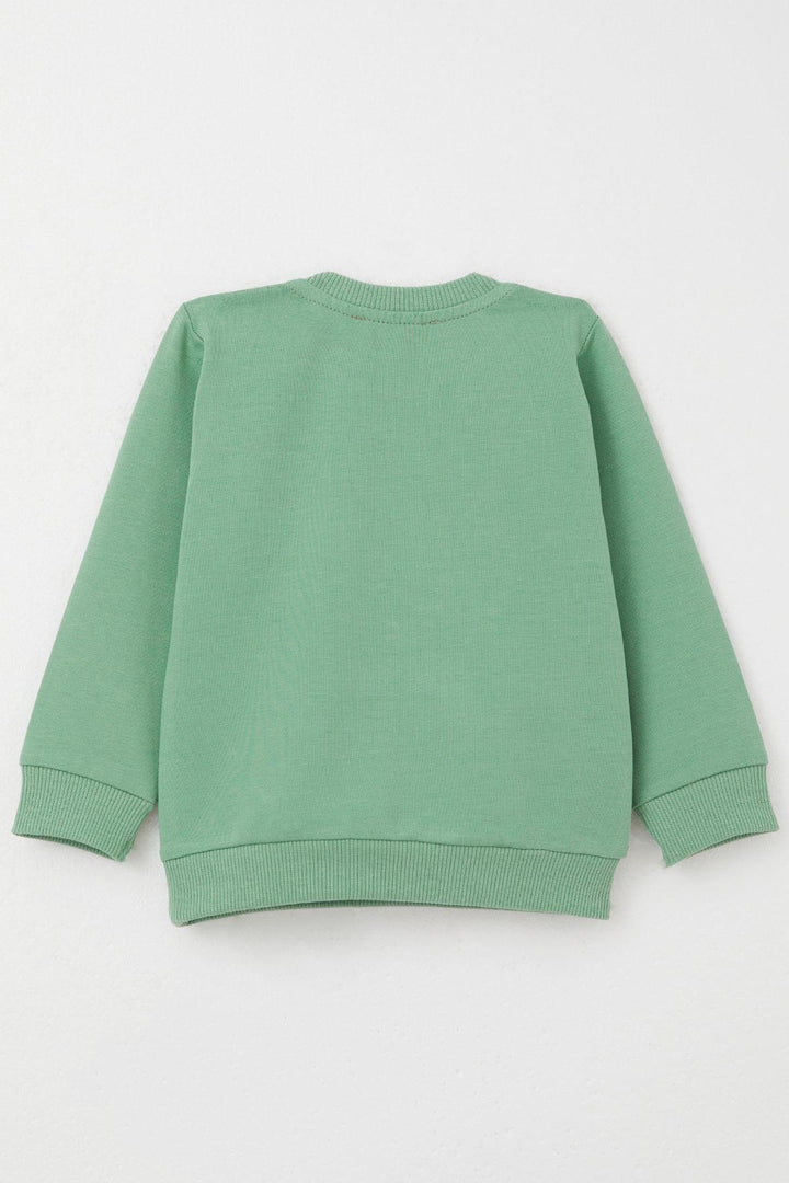BRE Breeze Baby Boy Tracksuit Cute King Puppy Embroidered 6 Months-2 Years, Mint Green - Solingen