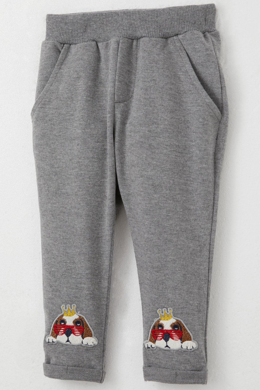 BRE Breeze Baby Boy Tracksuit Cute King Puppy Embroidered 6 Months-2 Years, Mint Green - Solingen