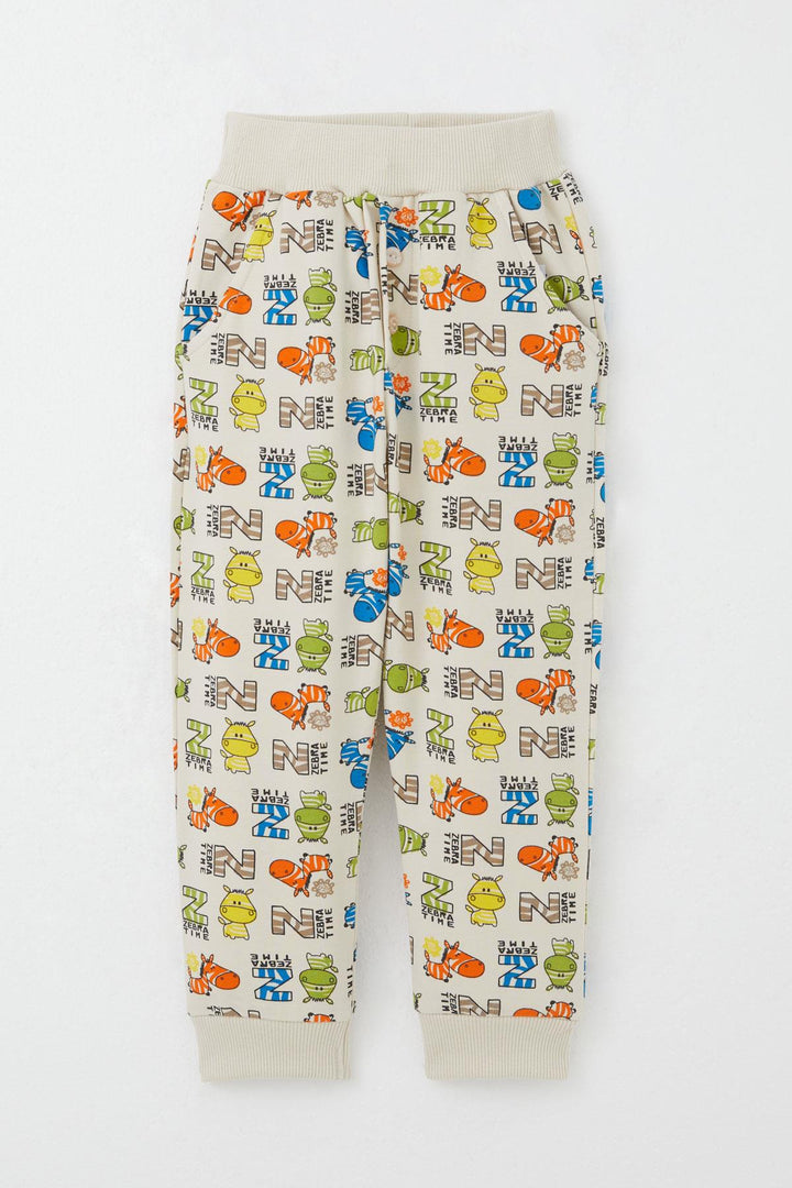 BRE Breeze Baby Boy Tracksuit Zebra Adventure 9 Months-3 Years, Cream - Frankston