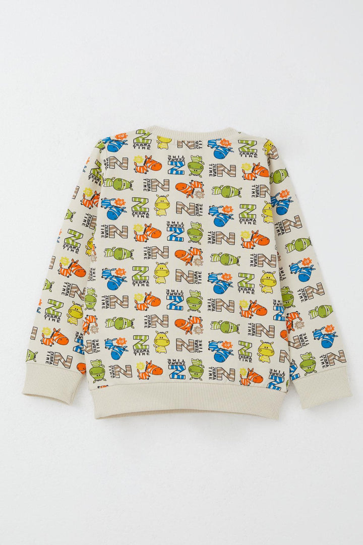 BRE Breeze Baby Boy Tracksuit Zebra Adventure 9 Months-3 Years, Cream - Frankston