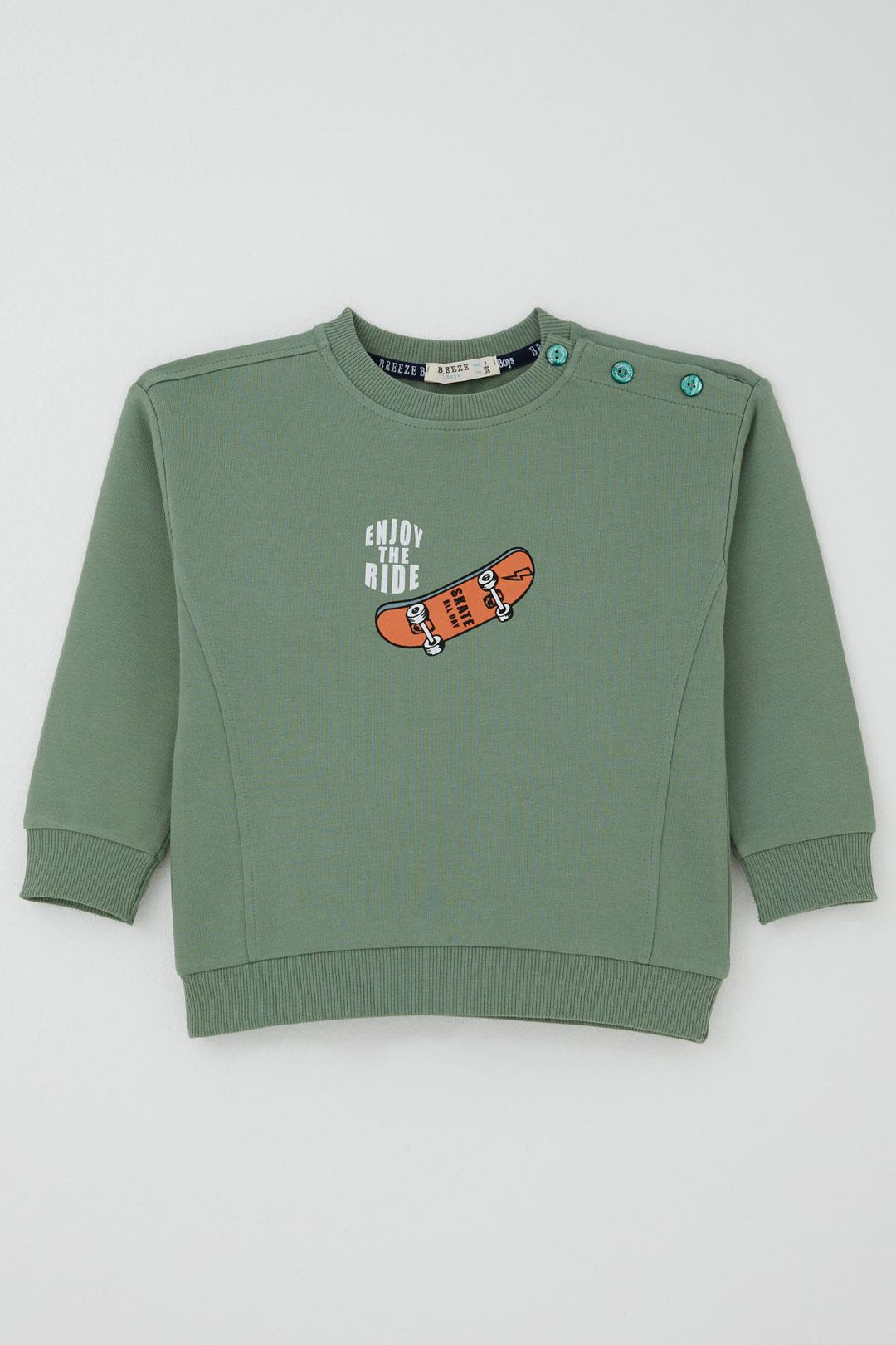 BRE Breeze Baby Boy Tracksuit Skate Time 9 Months-3 Years, Mint Green - Salem