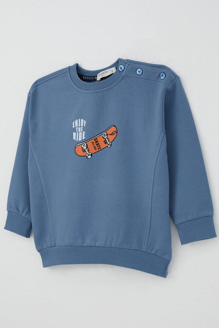 BRE Breeze Baby Boy Tracksuit Skate Time 9 Months-3 Years, Indigo - Oceanside
