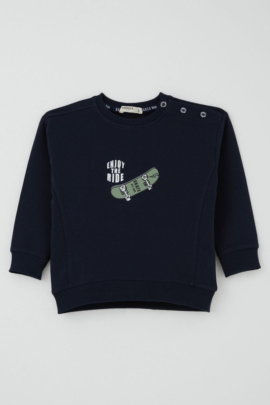 BRE Breeze Baby Boy Tracksuit Skate Time 9 Months-3 Years, Navy Blue - San Buenaventura