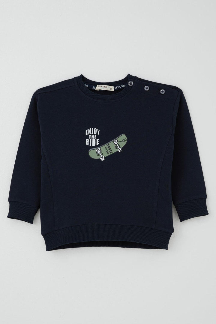 BRE Breeze Baby Boy Tracksuit Skate Time 9 Months-3 Years, Navy Blue - San Buenaventura