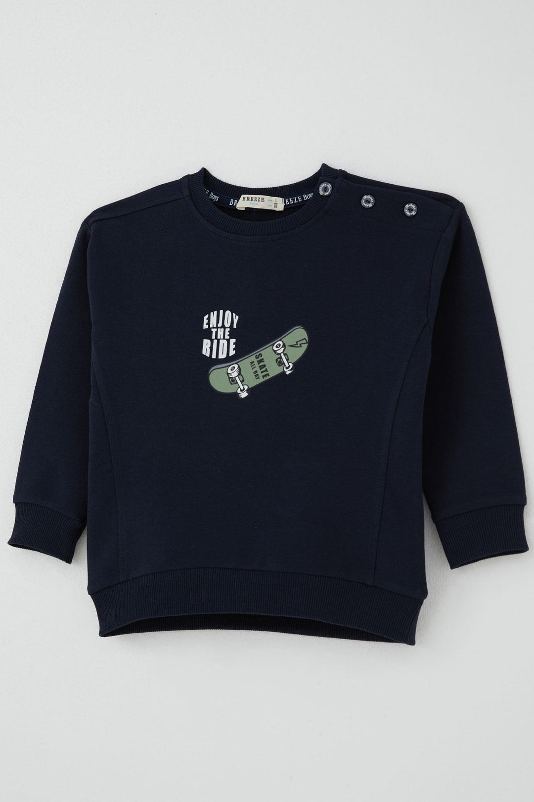 BRE Breeze Baby Boy Tracksuit Skate Time 9 Months-3 Years, Navy Blue - San Buenaventura