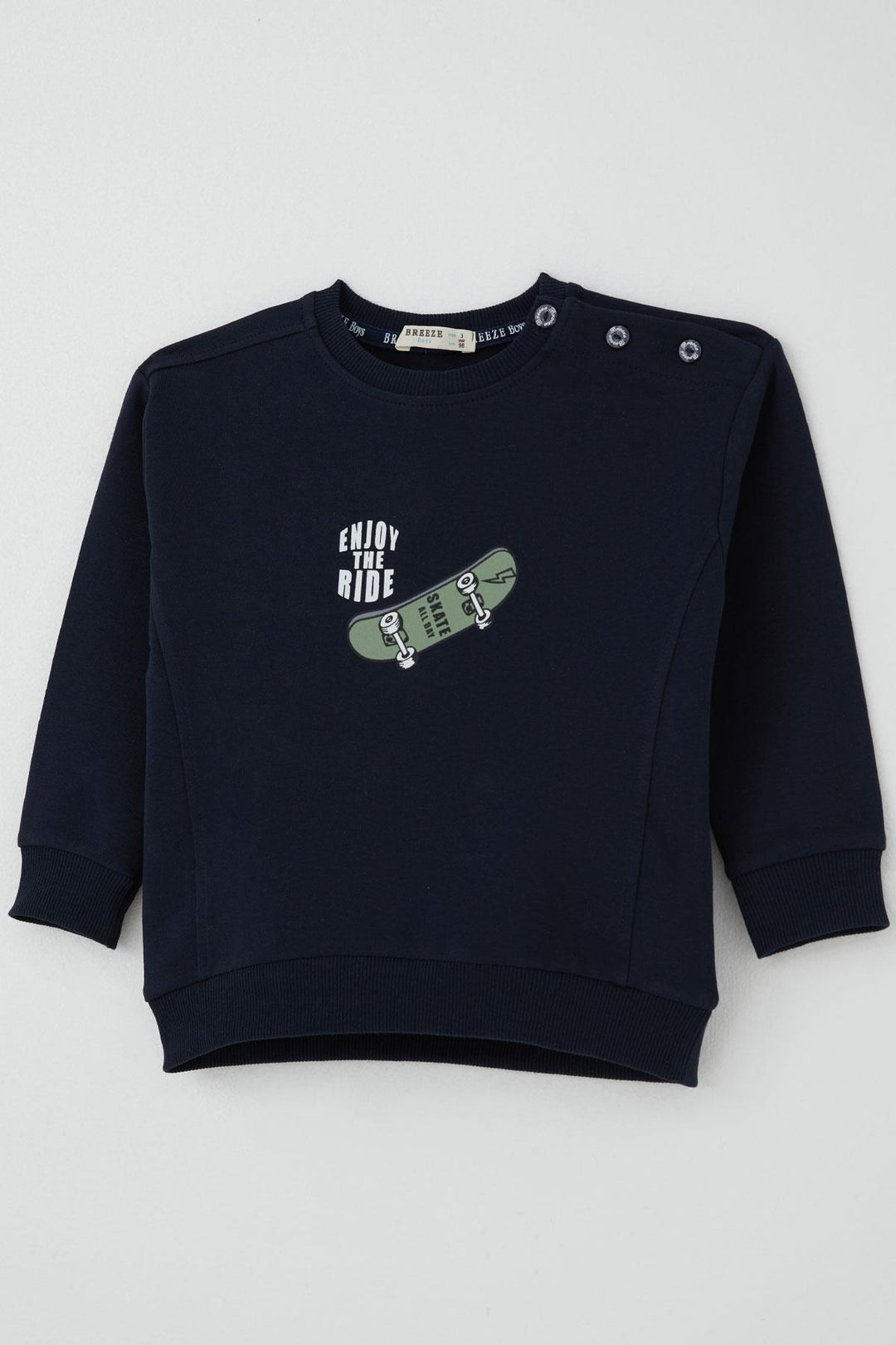 BRE Breeze Baby Boy Tracksuit Skate Time 9 Months-3 Years, Navy Blue - San Buenaventura