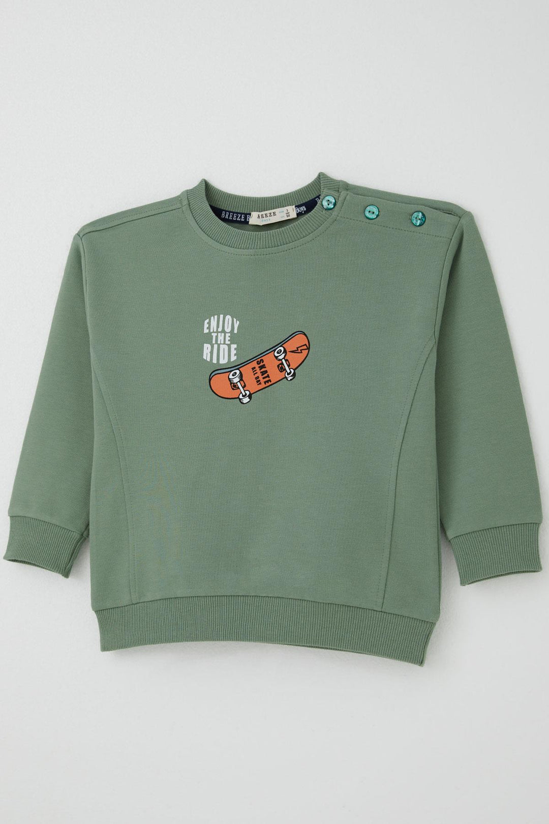BRE Breeze Baby Boy Tracksuit Skate Time 9 Months-3 Years, Mint Green - Salem